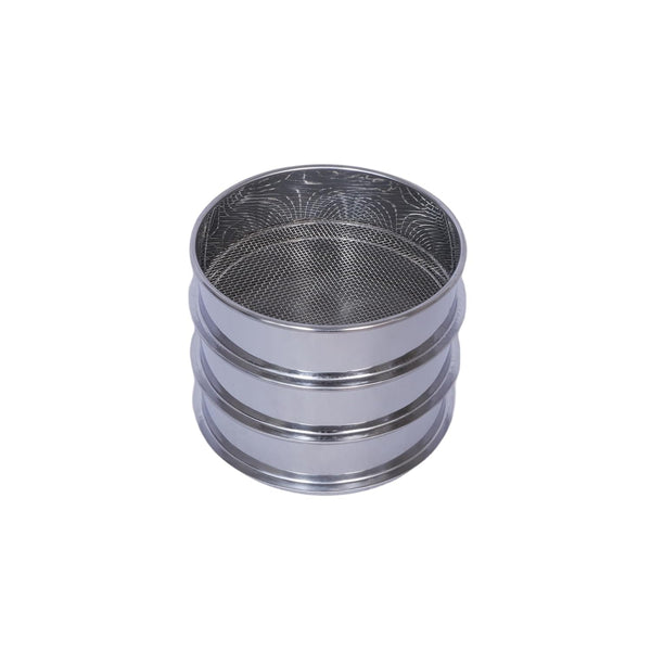 3 Pcs Lab Sieves, 6 Inch Diameter Test Sifter 10Mesh (2.19mm), 80Mesh (0.217mm), and 200 Mesh (0.077mm)