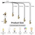 1-to-4 E26/E27 Vintage Plug-in Pendant Light Kit with Hanging Sockets, Industrial Hanging Light with Individual Rotary