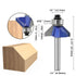 Yakamoz Industrial Grade 4Pcs Router Bit Set, 1/4 Inch Shank 45 Degree Chamfer with Top Bearing for Woodworking