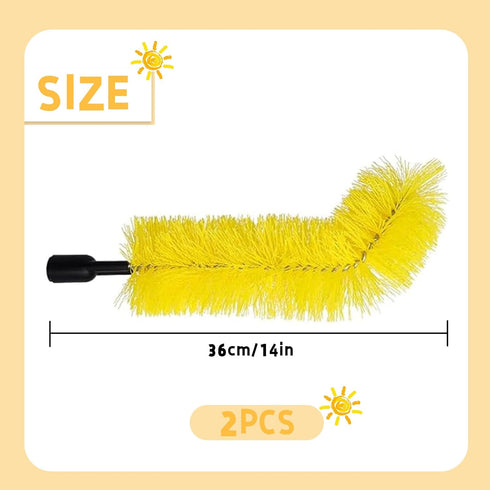 2 PCS Gutter Cleaning Brush, Roofing Tool for Rain Gutter Guard Cleaner, Interface Diameter 0.87 Inch