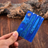 Black Outdoor Survival Multi Tool Card, Bottle Opener, Barbecue Knife, Camping Gear, Hiking Magnifier Accessories