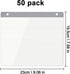 Paidiem 50 Pack Race Bib Display Vinyl Protector Sheets, Medals Hanger Display, Clear Running Race Bib Holder Sleeves
