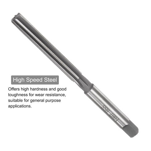 uxcell Hand Reamers, 10mm H7 Metric Reamer Drill Bit for Metal Wood Hole Reaming, High Speed Steel (HSS) Tool