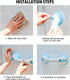 1Pcs MroMax Suction Shower Grab Grip Bar Shower Handle & Bathroom Bathtub Handle, Heavy Duty Safety Grab Bar Non Slip