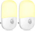 MAZ-TEK Plug in Motion Sensor Dimmable Night Light, Soft Warm White LED