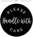 Please Handle with Care Label, 500 Small Business Shipping Stickers, 2" Order Package Envelope Seals, Made in The USA