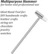 Dual Head Small Hammer, 7 in Length, Smooth Grip Mini Mallet for Crafts and Woodworking