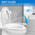 DryLabs 16.5" Round Toilet Seat with Built-In Toddler Seat - Soft Close for Child & Adult, Potty Training Seat, Durable
