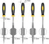 Mini Metal Needle File Set, 5pcs Small Hand Files for Detail Work, Hardened Alloy Steel Tools