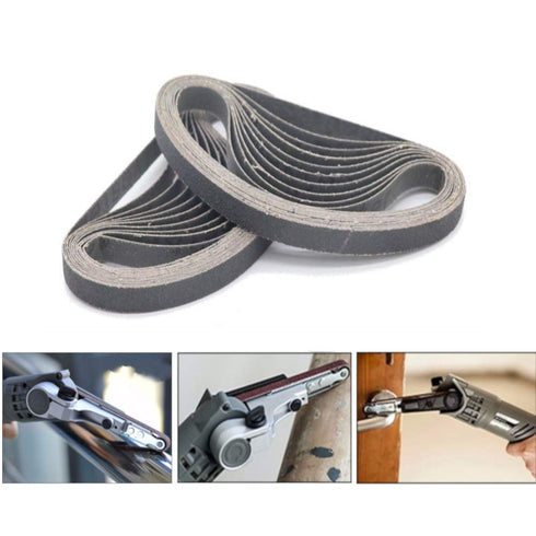 3/8 Inch X 13 Inch Sanding Belts, 20 Pack of Premium Knife Sharpening Belts, Various Grits for Woodworking