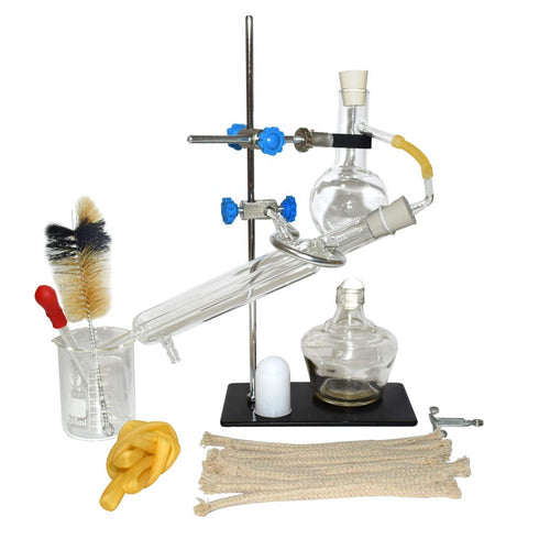 Home Distiller Kit for Making Essential Oil, Moonshine, Alcohol Distillation Glassware Set