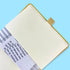 RICCO BELLO Hardcover Pocket to Do List, Undated Faux Leather Notebook with Pen Holder (4.25 x 6 inches, Sunflower)