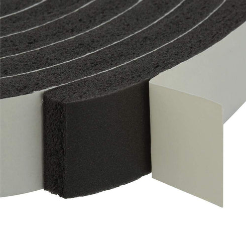 3/8 (3/4 5 Herco in. Thick Adhesive-Backed Closed-Cell Neoprene Sponge Rubber Stripping in. Wide x ft. Long)
