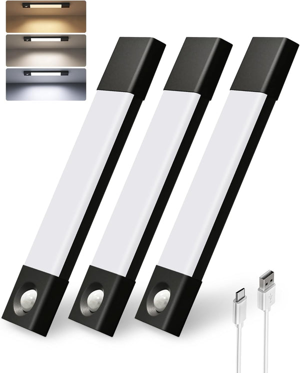EZVALO Under Cabinet Lighting, Wireless Closet Lights, 30 LED Rechargeable Motion Sensor