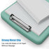 Hongri Plastic Clipboard with Storage - Heavy Duty Side Opening Clipboard with Slim Storage Box (Green)