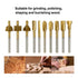 HSS Router Carbide Engraving Bits, 1/8"(3mm) Shank Router Bit Set for DIY Woodworking and Carving