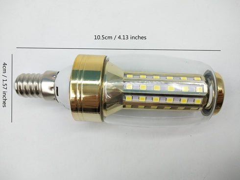 WeFoonLo Pack 2, 8W 2800-3200k E14 Bulb Bulb of LED Corn Energy Saving Candelabra for for Ceiling Light Wall Sconce
