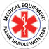 line 24 4 (2-Pack) Medical Equipment Warning Signs - Medical Alert Stickers Reflective Decals Durable Safety Labels