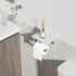 304 Toilet Paper Holder with Marble Shelf, Stainless Steel Tissue Hand Holder Wall Mounted Toilet Paper Roll Hold