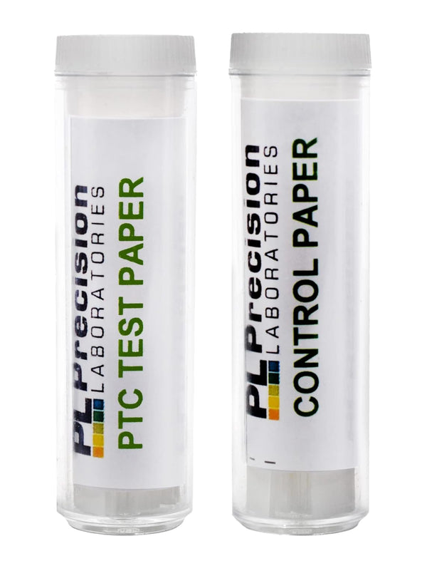 EISCO PTC Test Strips & Control Test Strips Experiment Set, Includes 2 Vials, Test Papers