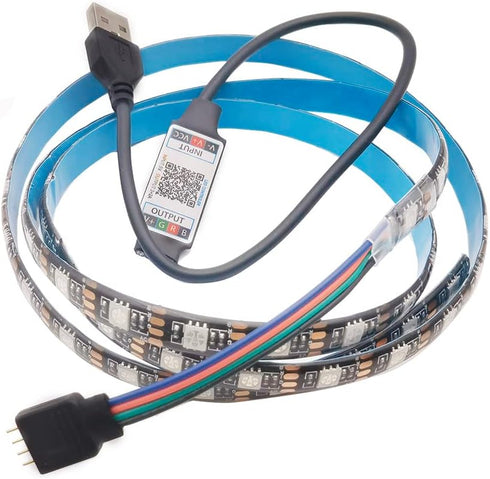 Cleiscry USB 1m 60leds/m LED Strip with APP Control 5050 TV Backlight Room
