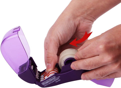 Eagle Automatic Tape Dispenser, Single Handheld Design, Includes 1 Roll of 0.5 Inch and 1 Roll of 0.75 Inch Tapes