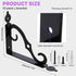 Jeffbaubl 10 Pack 7.4 Inch Decorative Shelf Brackets, L Shape Wall Mounted Shelf Support, Heavy Duty Metal Corner Brace