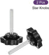 uxcell 2Pcs Star Knobs, M6x40mm Plastic Hex Clamping Handle Screw Knobs for Machinery Umbrella Base Replacement