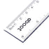 2 Pack Plastic Ruler - Straight Ruler Measuring Tool for Student School Office (Clear, 6 Inch)