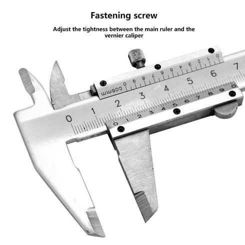 Carbon Steel Caliper Micrometer Gauge Measuring Tool, 0-150mm High Accuracy Manual Caliper for Industrial Measurement