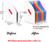 Lemical 2 Pcs Desktop Expanding File Holder with 13 Rainbow Pockets, High Capacity Accordion Document Storage