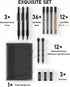 Four Candies 3PCS 1.3mm Mechanical Pencil Set with Case, Heavy Duty Carpenter Pencils with 48 Refills