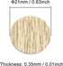 Self-Adhesive Screw Hole Stickers PVC Cover Caps - Dustproof for Wooden Furniture Cabinet, 21mm, 2 Sheets/108 Pcs