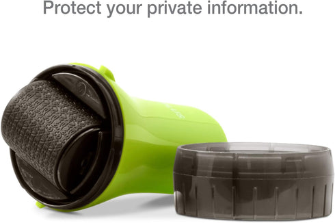 Guard Your ID Wide Advanced Roller 2.0, Identity Theft Prevention Security Stamp (Green)