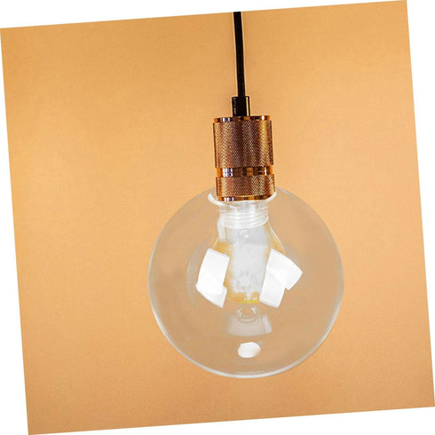 180mm Bulb Glass Globe Lampshade Threaded Pendant Lamp Shade Glass Light Cover for Wall Sconces Ceiling Fixture
