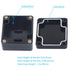 Zulkit Junction Box - IP65 Waterproof Outdoor Project Box, ABS Plastic Electrical Enclosure, Black 2.48 x 2.28 inch
