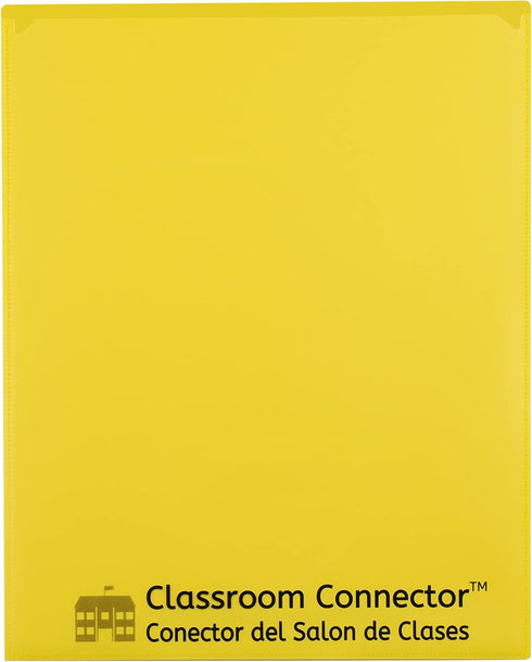 C-Line Classroom Connector School-to-Home Folders, Yellow, 25 per Box (32006)