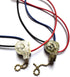 Hisocute 3-Wire 3 Beads Chain Ceiling Fan Switch Desk Antique Lamps Control Switch with Metal Pull Chain Replacement