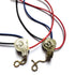 BEIDUOYANG 3-Wire 3 Wall Lights Switch On-Off Ceiling Fans Beaded Ball Pull Chain Switch Replacement Easy To Install