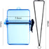 Outus 3 Pieces Waterproof Case ID Card Holder, Floating Sports Case Locker with Hanging Ring and Rope (Clear Gray Blue,