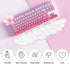 JIKIOU Upgrade Leather Cloud Keyboard Wrist Rest, Cloud Wrist Rest with Non-Slip PU Base, Comfortable Memory Foam Wrist