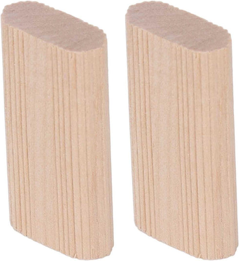 50Pcs Wood Stopper Beech Insertion Dowel Block for Woodworking Furniture Splicing Tool, 6x20x40MM