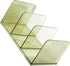 Ekoama Acrylic Book End for Shelves 3 Compartments Bookend Desk Books Stopper Magazine