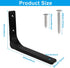 Moicstiy 4 8 Inch Pcs L Brackets, Corner Braces with Screws for Shelves Support, Cabinet Hardware, Furniture Repair
