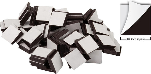 Teacher Created Resources Adhesive Magnetic Squares, Black, 100/Set