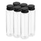 PATIKIL 80ml Plastic Test Tubes with Screw Caps, 6Pcs 128x33mm Flat Bottom Tubes for Bath Salt Storage