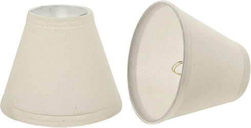 Aspen Creative 32118-2A Small Hardback Empire Shape Chandelier Clip-On Lamp Shade Set (2 Pack),