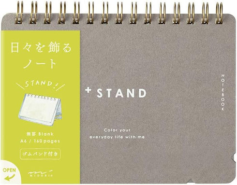 DESIGNPHIL Midori Notebook - A6 Plus Stand, Unruled