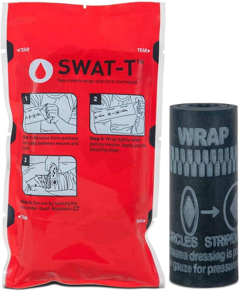 SWAT-T Tourniquet Black, Emergency First Aid Equipment for Hemorrhage Control