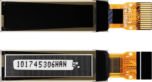 Ransanx 2PCS 0.91 Inch I2C OLED Display Module 128x32 White FPC Screen CH1115